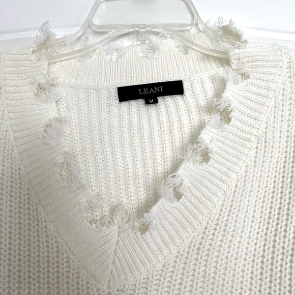 Leani Boutique Pullover Distressed Knit Sweater - Picture 11 of 12